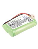 2.4V, 1500mAh, Ni-MH Battery fits Fisher, M6163, 3.6Wh