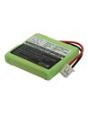2.4V, 500mAh, Ni-MH Battery fits Samsung, Sp-r6100, Sp-r6100 Twin, 1.2Wh