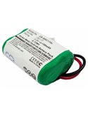 4.8V, 150mAh, Ni-MH Battery fits Kinetic, Mh120aaal4gc, 0.72Wh