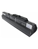 Black, 11.1V, 6600mAh, Li-ion Battery fits Ahtec, Netbook Lug N011, 73.26Wh