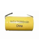D 5000 mah nicd rechargeable battery with tabs