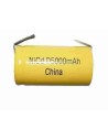 D 5000 mah nicd rechargeable battery with tabs