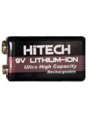 5 Pieces of Hitech 9 volt 600 mah li-ion rechargeable battery