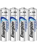 4 x energizer ultimate aa lithium (l91) 1.5 volt battery