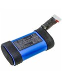 7.4V, 3000mAh, Li-ion Battery fits Jbl, Partybox On-the-go, 22.2Wh