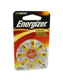 EnergizerAZ10DB-8, ac10, da10h, 10ae, size 10 hearing aid 8pk batteries (yellow)