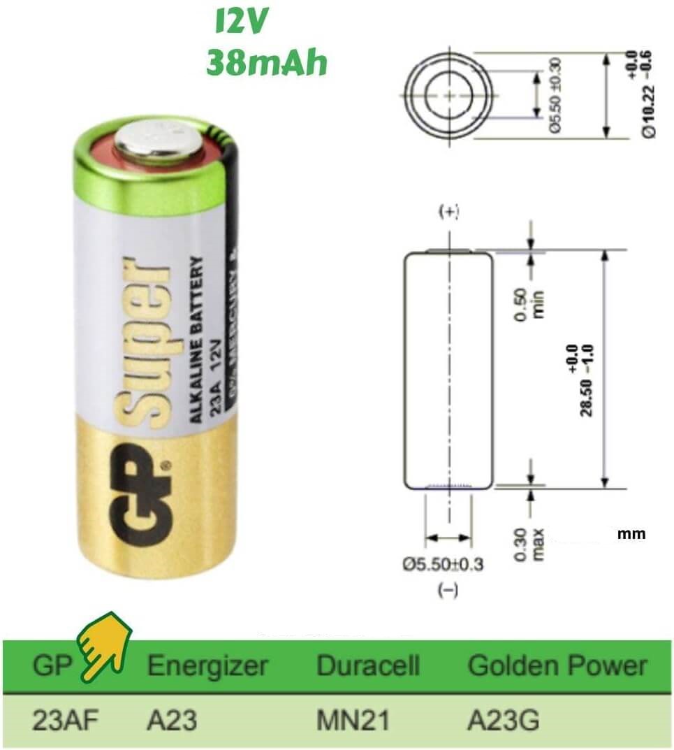 Energizer A23 23A 12V L1028F Alkaline Batterie für Other formats
